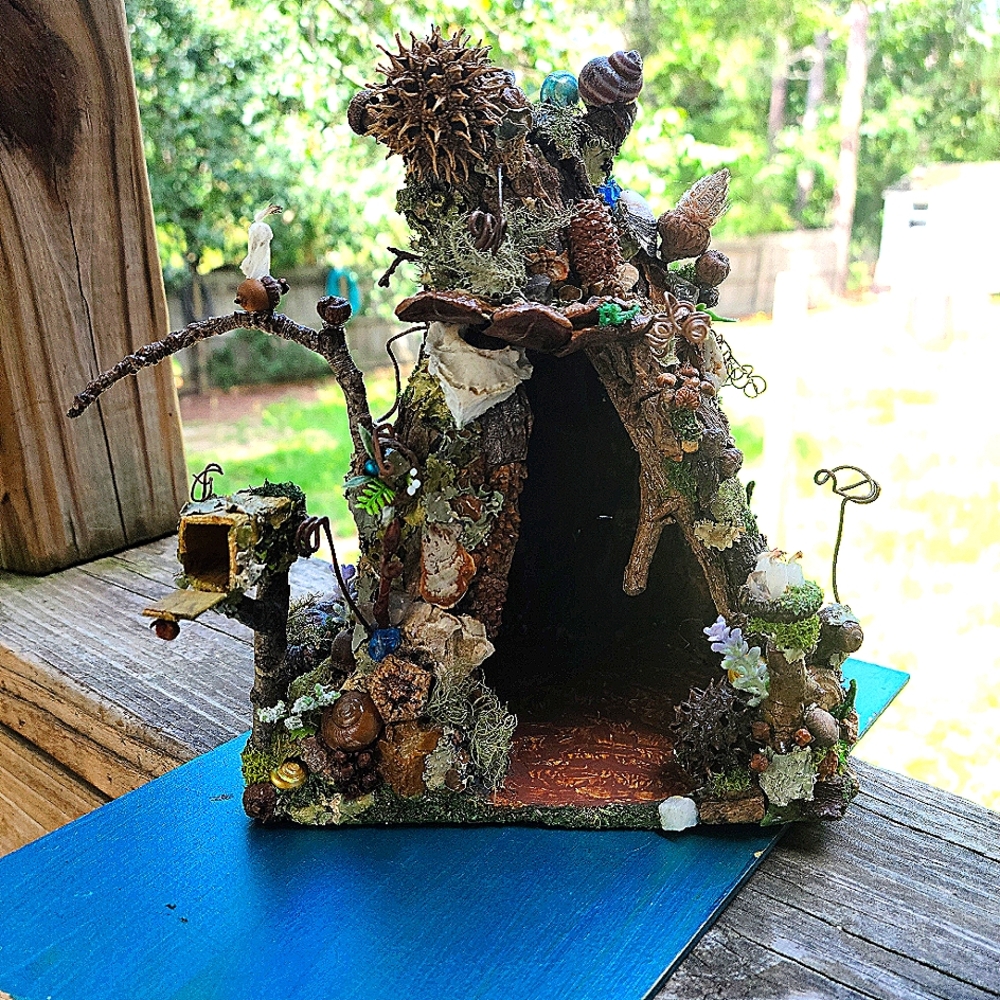 Handmade Fairey House, 8" tall by 6" wide